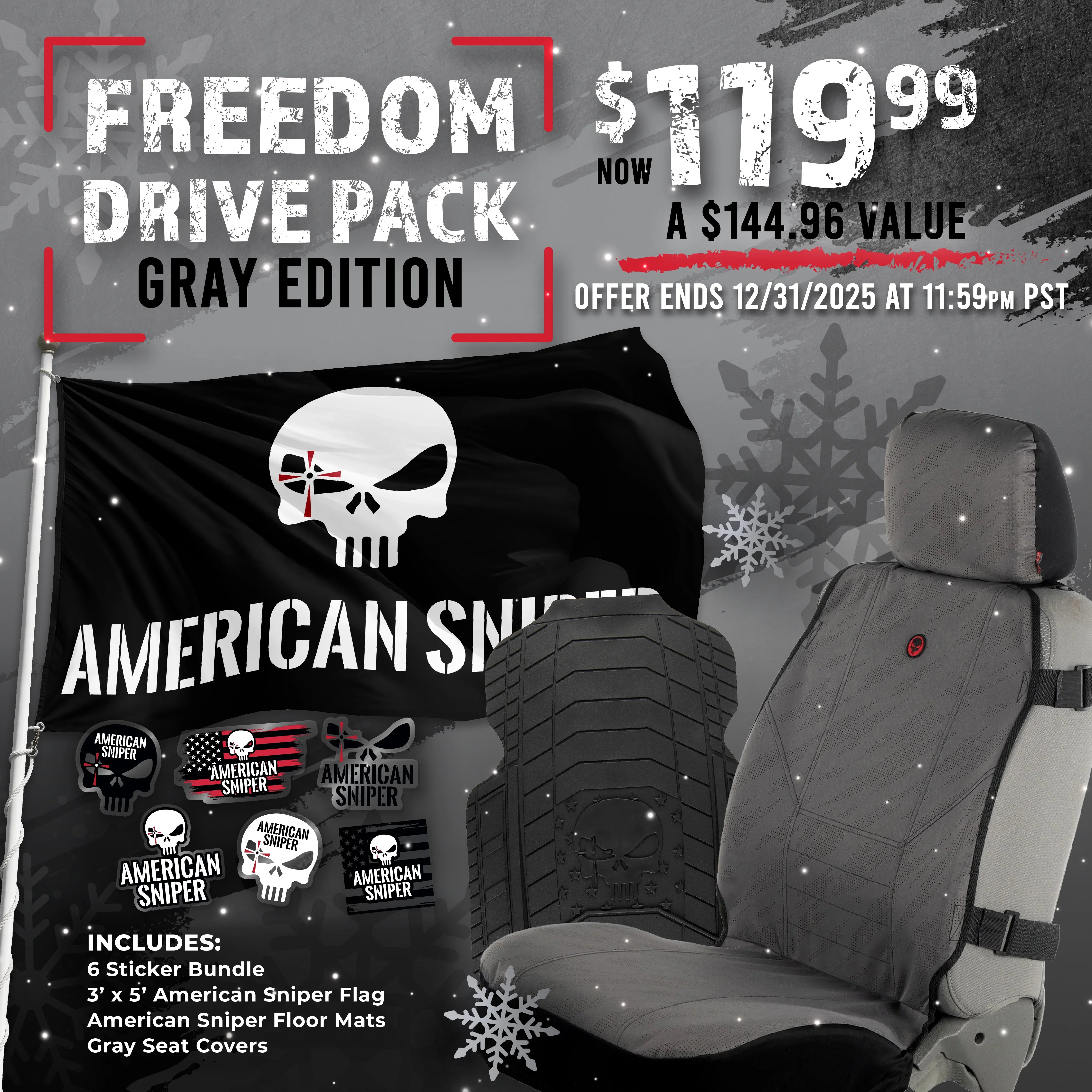 American Sniper Freedom Drive Pack (Gray)