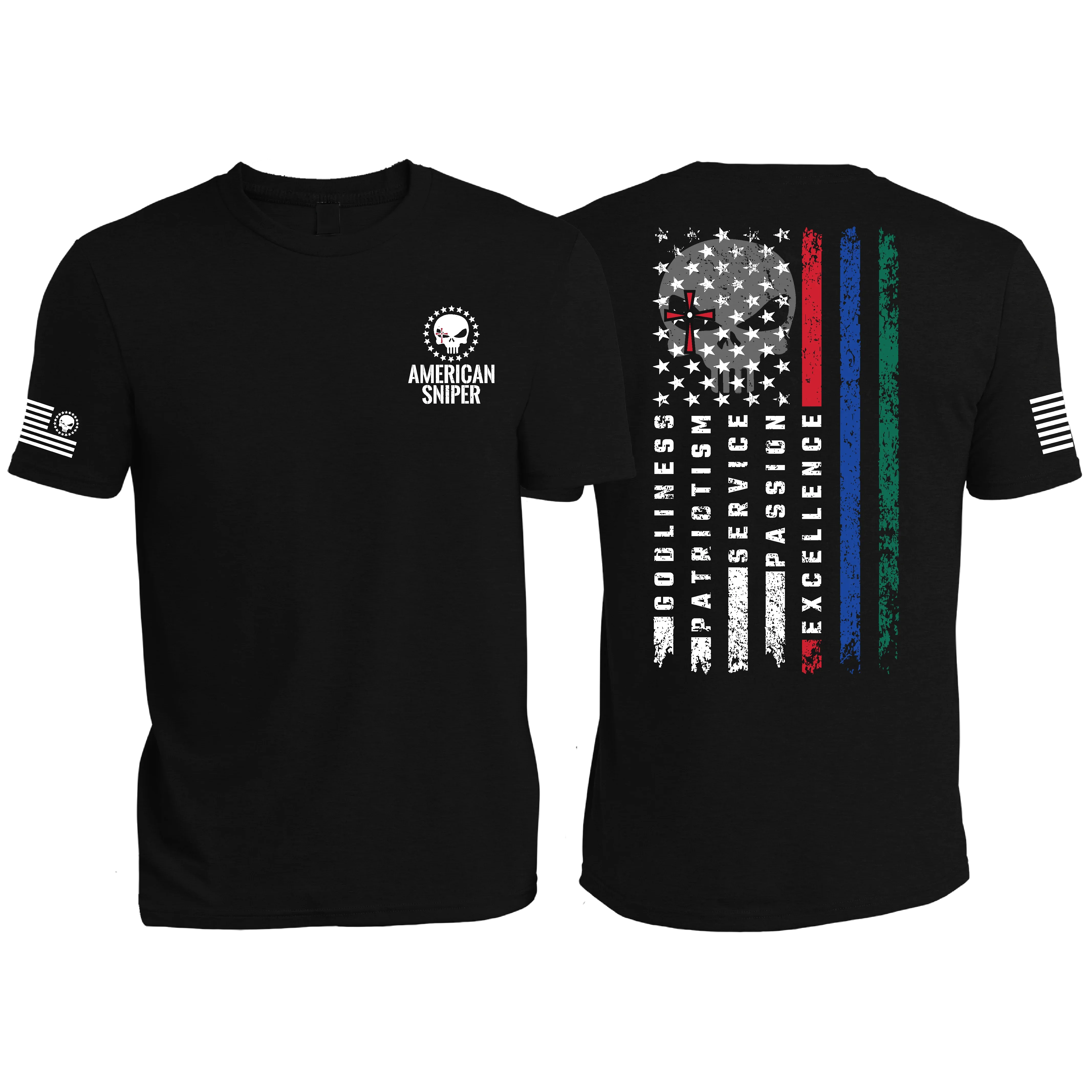 American Sniper Pillar Flag Tee - American Sniper