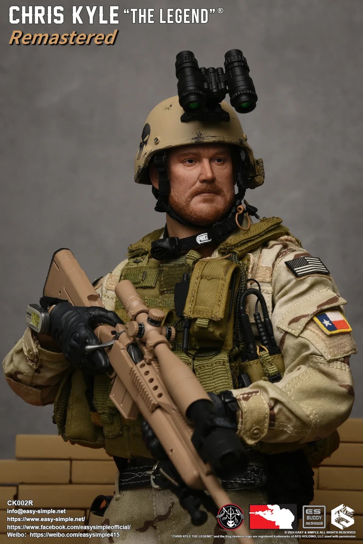 Chris Kyle "The Legend"® Remastered - Regular Version - MINT IN BOX - American Sniper