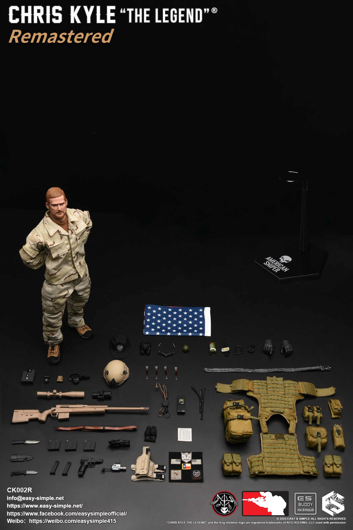 Chris Kyle "The Legend"® Remastered - Regular Version - MINT IN BOX - American Sniper