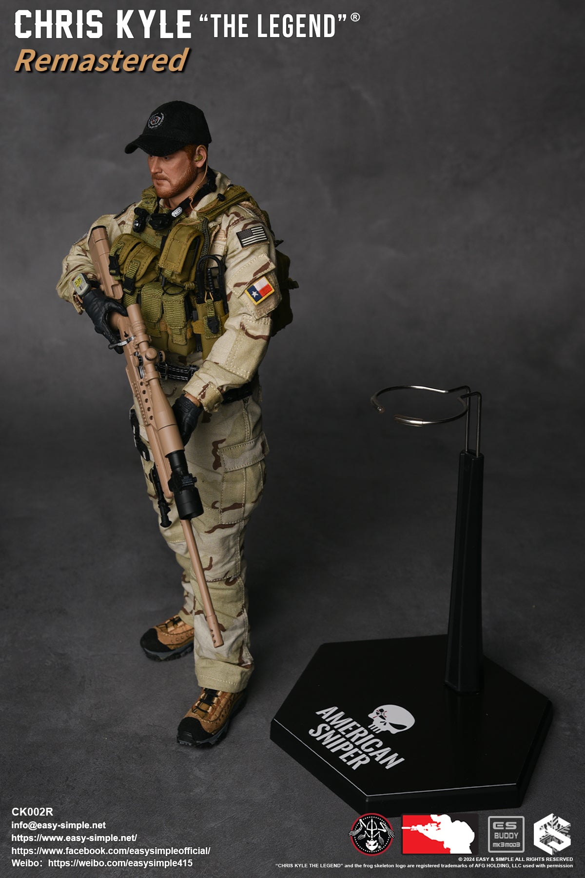 Chris Kyle "The Legend"® Remastered - Regular Version - MINT IN BOX - American Sniper