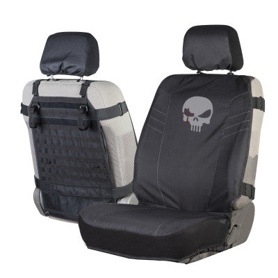 Chris Kyle Seat Covers, Easy to Install Front and Bench Seat Covers for Car, Truck, and SUV, Protector (Black)