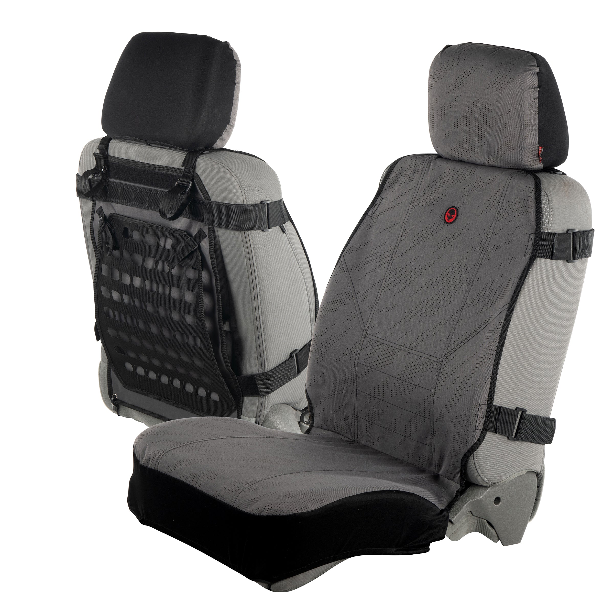 American Sniper Chris Kyle Seat Covers, Easy to Install Front and Bench Seat Covers for Car, Truck, and SUV, Tactical 3.0 (Gray)