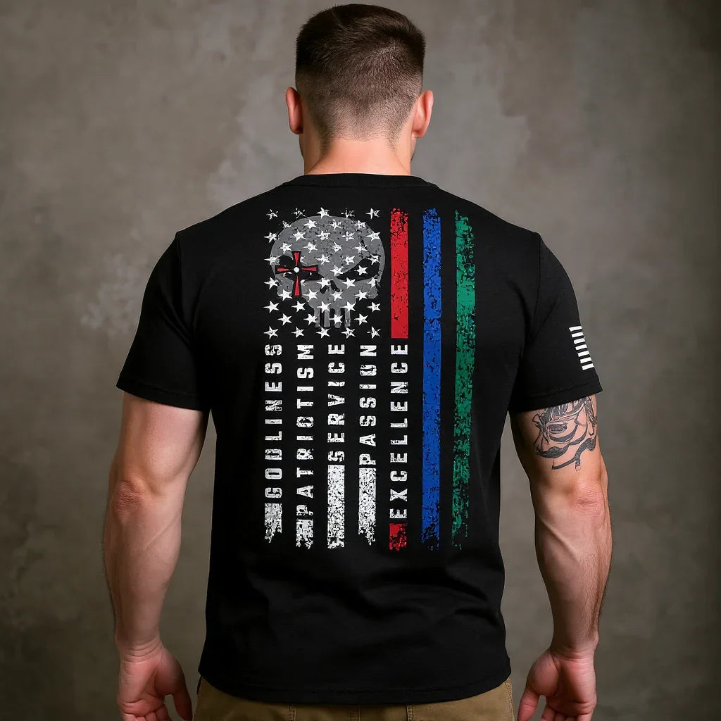 American Sniper Pillar Flag Tee - American Sniper
