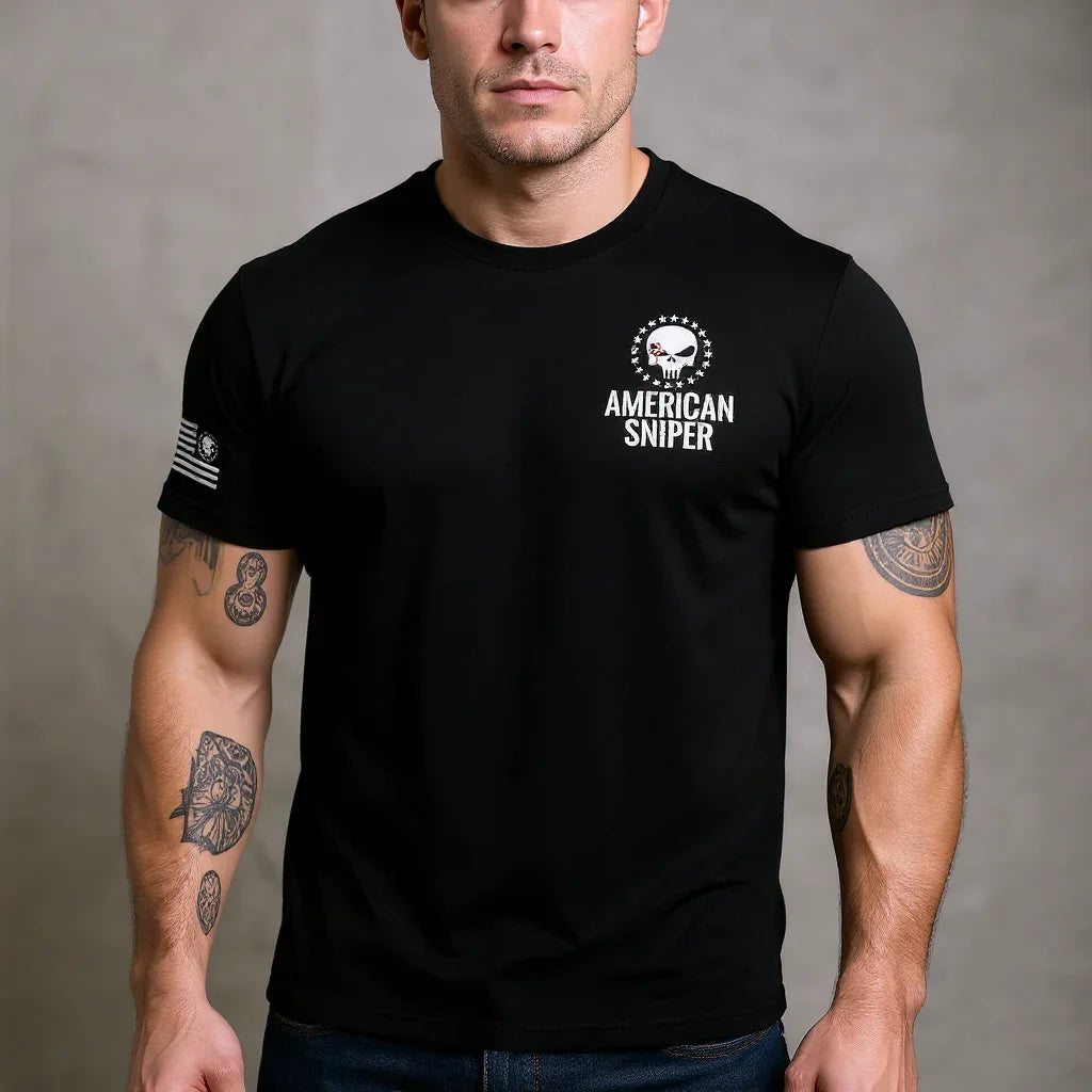 American Sniper Pillar Flag Tee - American Sniper