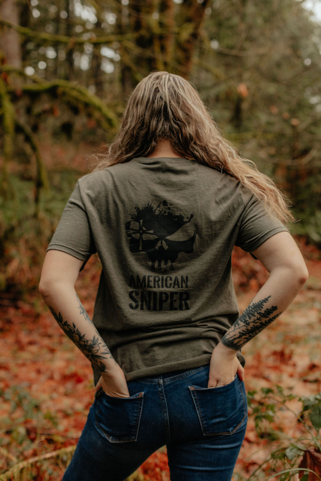 American Sniper Military TEE Green