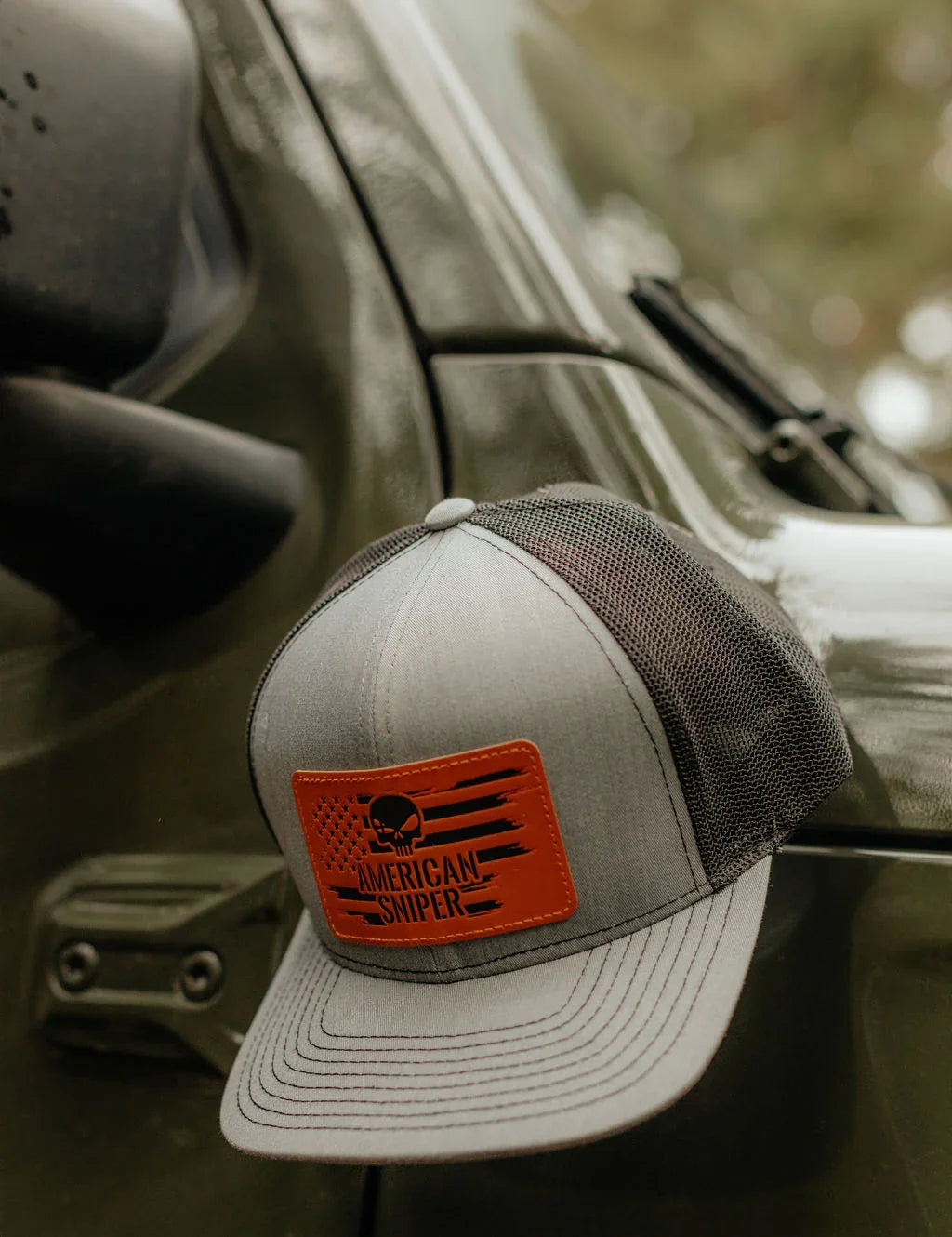 American Sniper Gray Flag Patch Hat - American Sniper