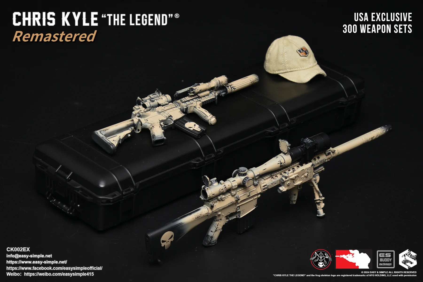 Chris Kyle® "The Legend"® Remastered Exclusive Weapon Set- MINT IN BOX