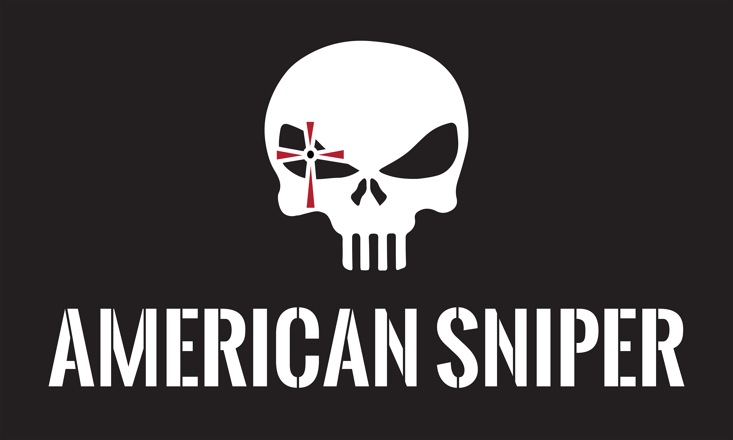 American Sniper Logo Flag