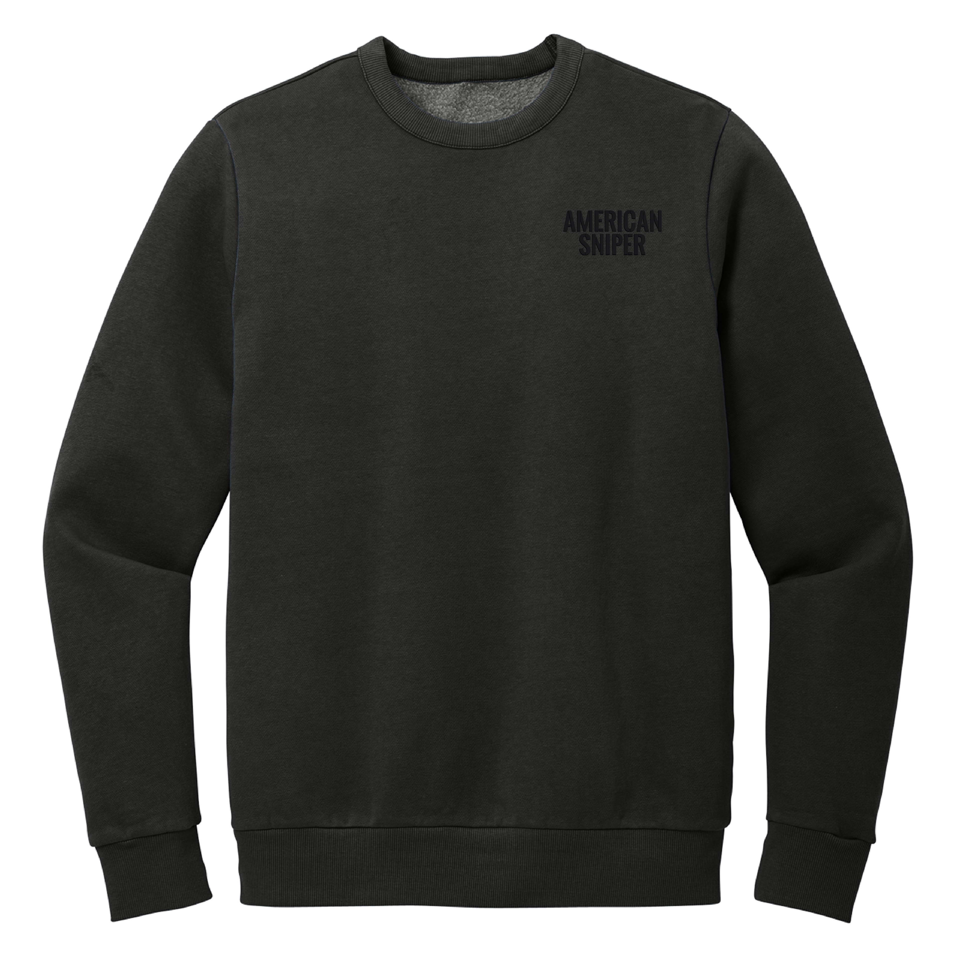 American Sniper Crewneck Sweatshirt – Black on Black