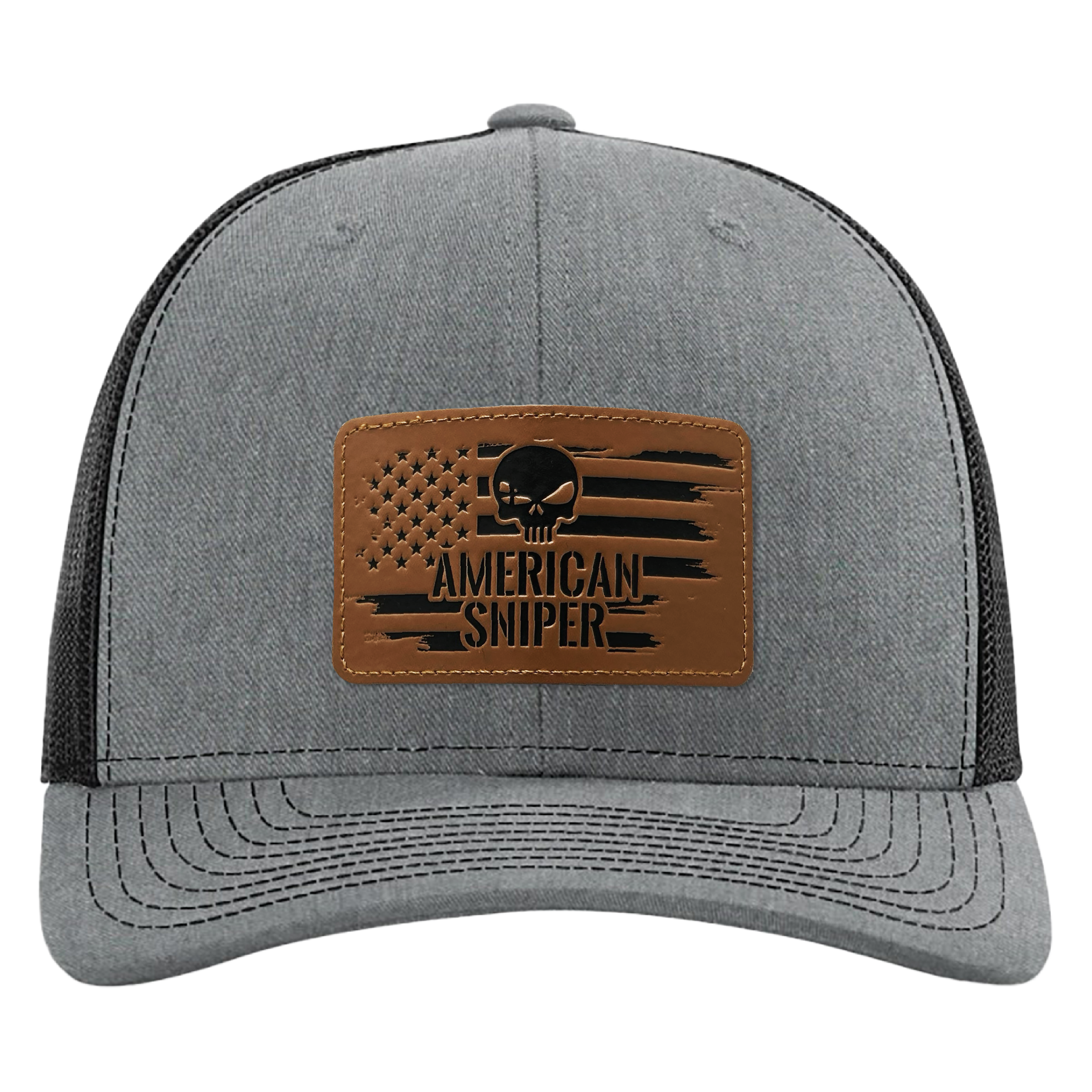 American Sniper Gray Flag Patch Hat