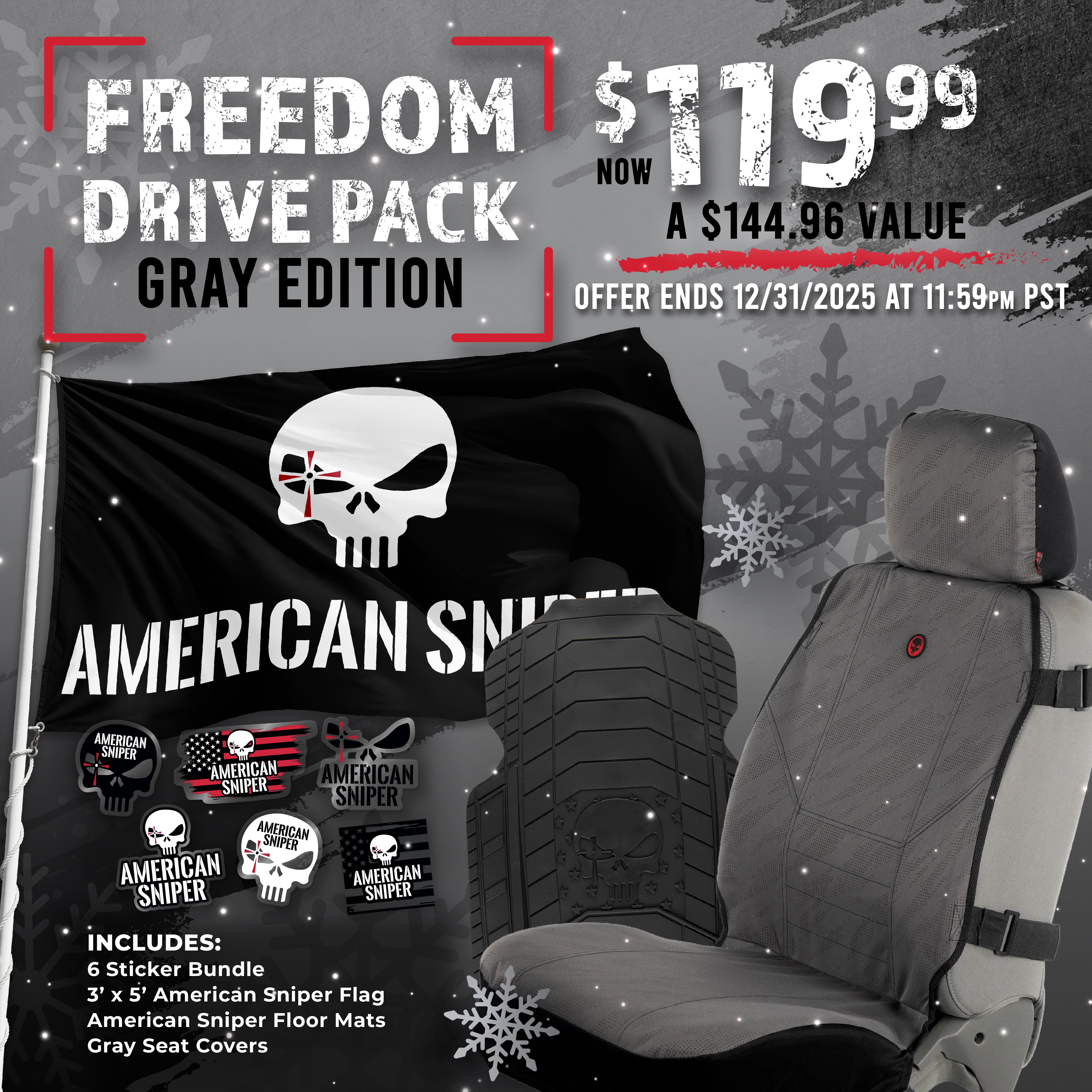 American Sniper Freedom Drive Pack (Gray)