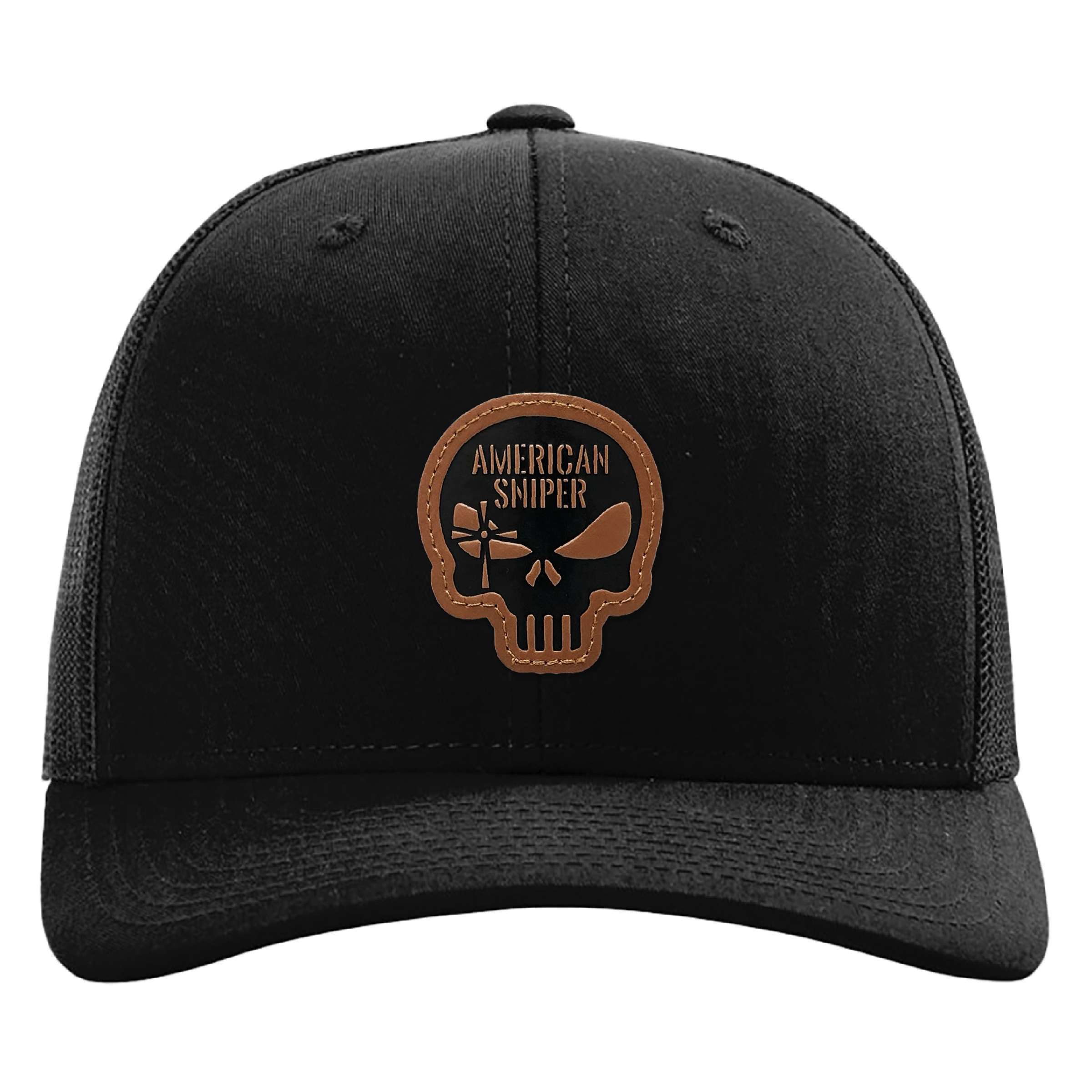 American Sniper Black Skull Patch Hat