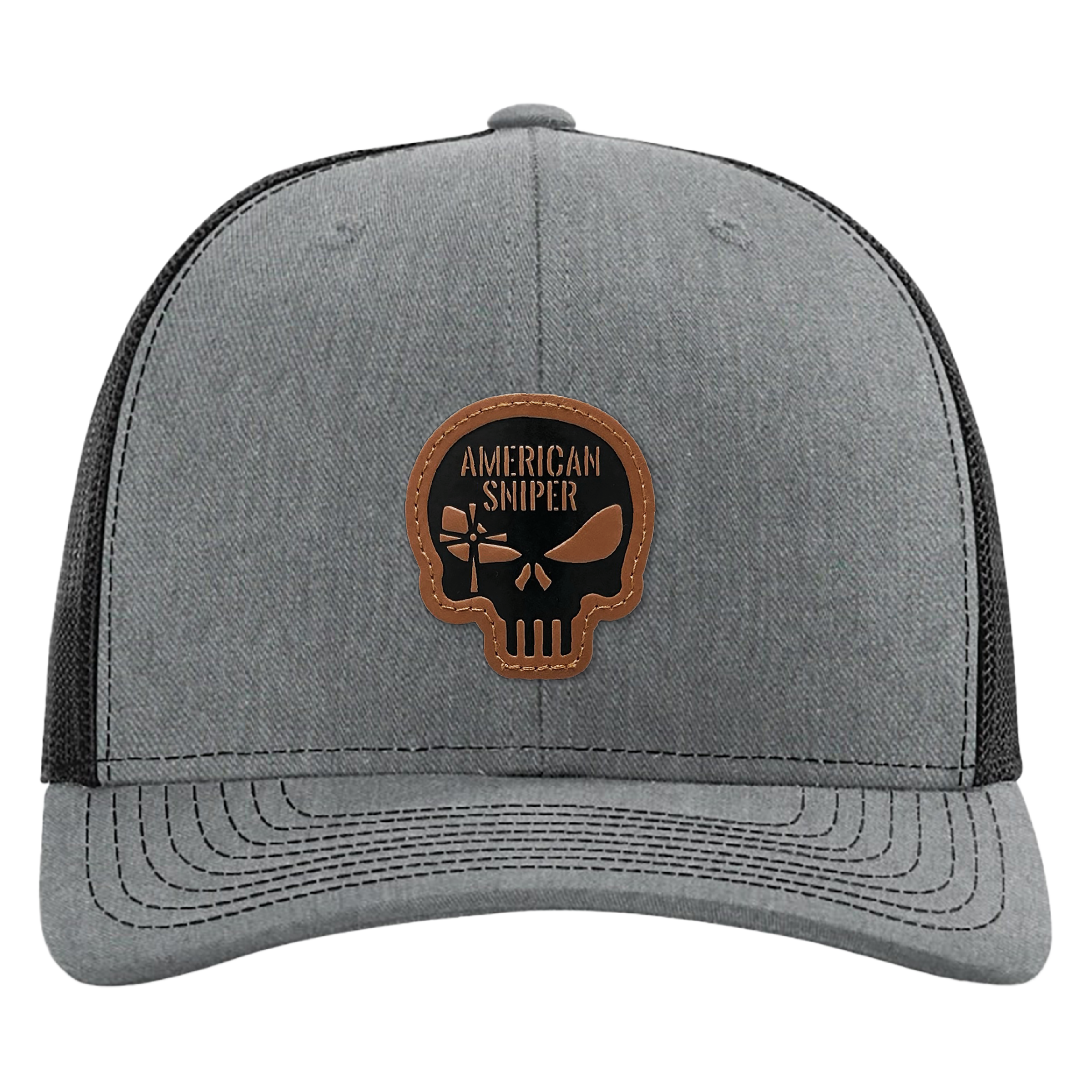 American Sniper Gray Skull Patch Hat