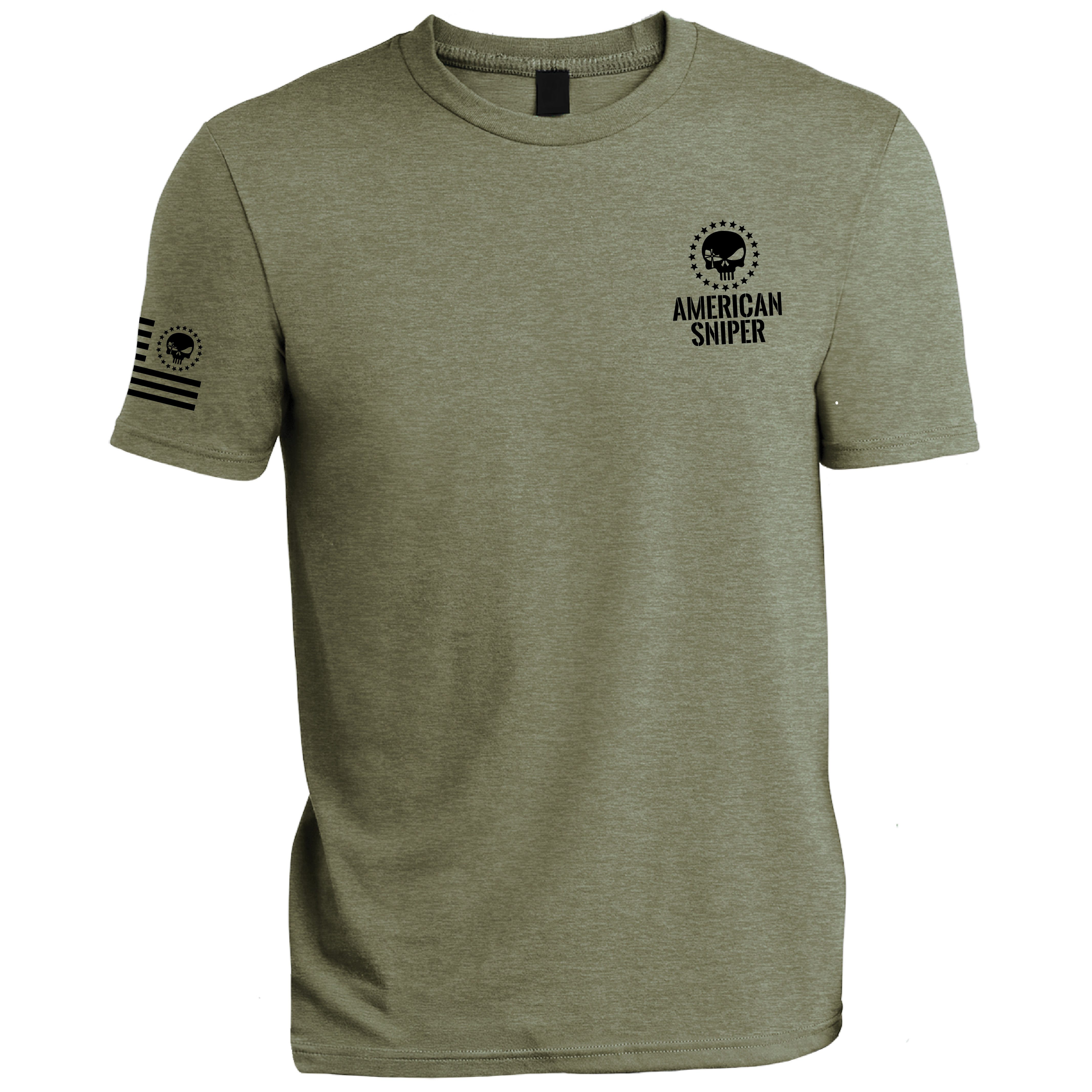 American Sniper Bone Frog Tee – Military Green