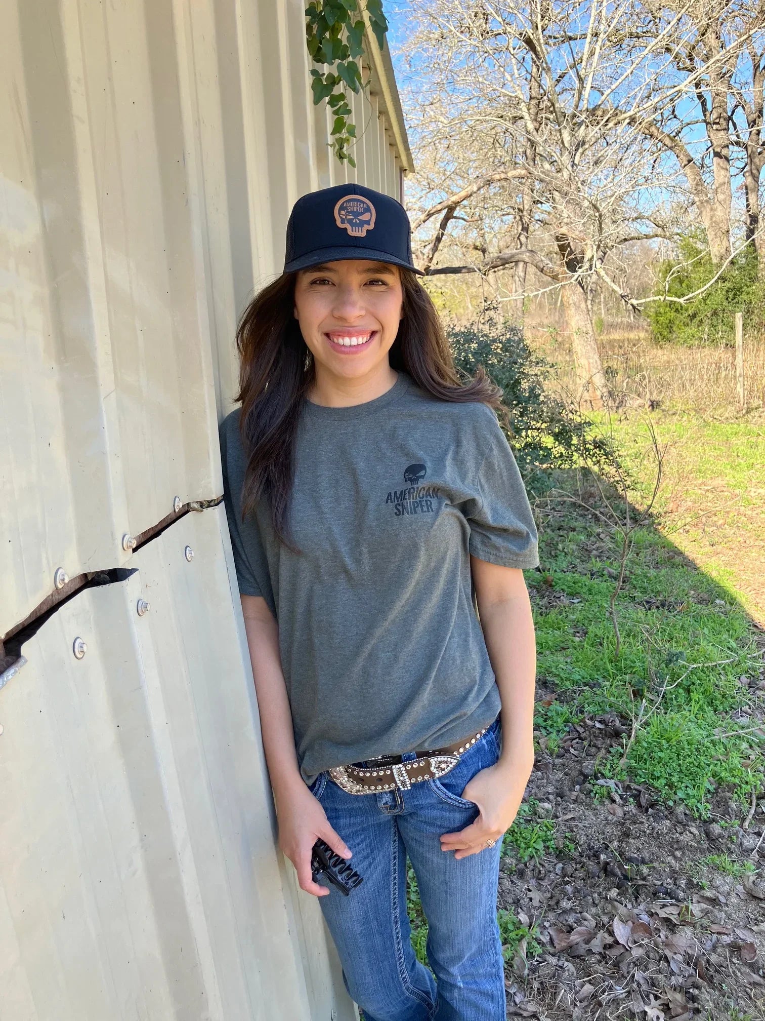 American Sniper Black Skull Patch Hat - American Sniper