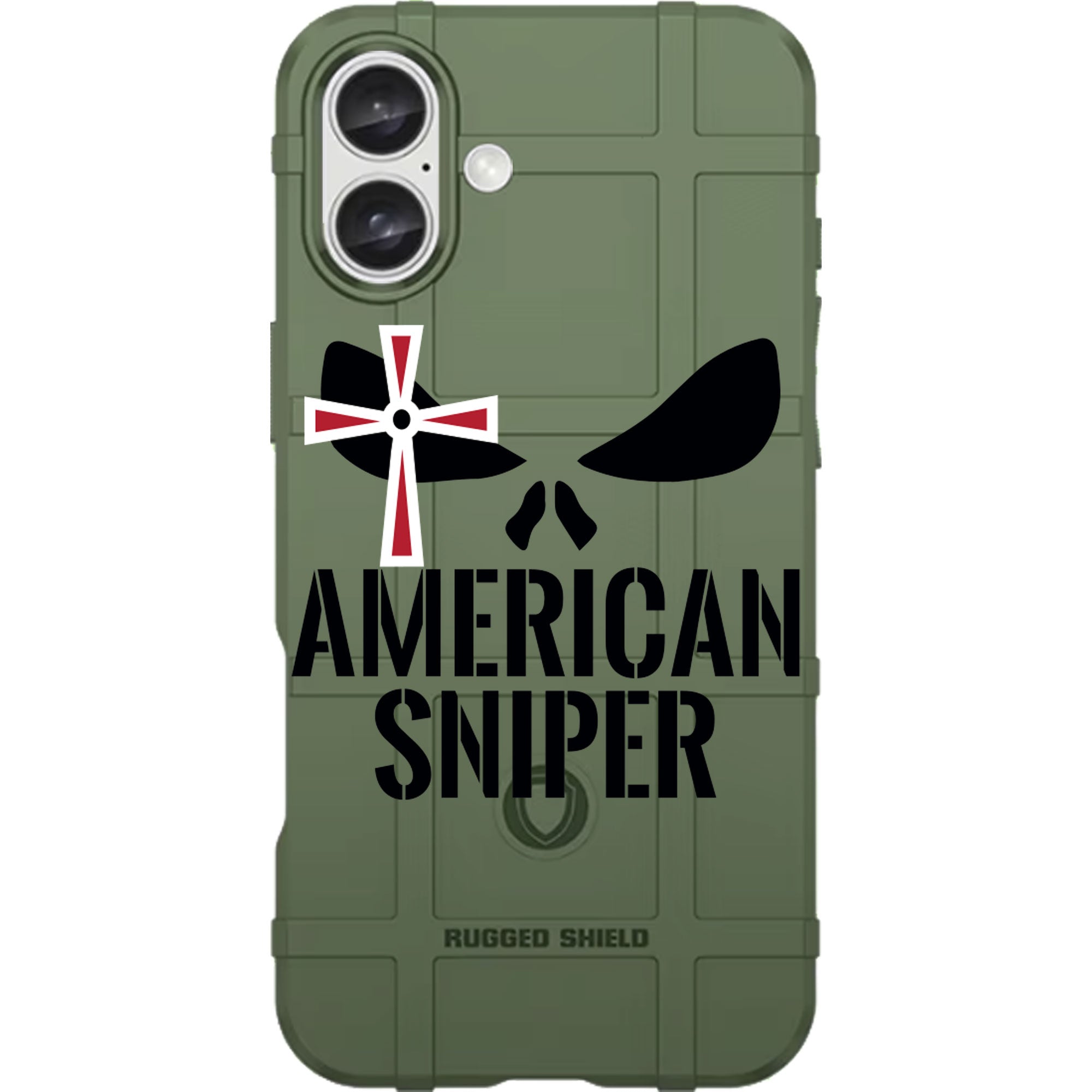 American Sniper Black Eyes Cross Custom Printed Case Design