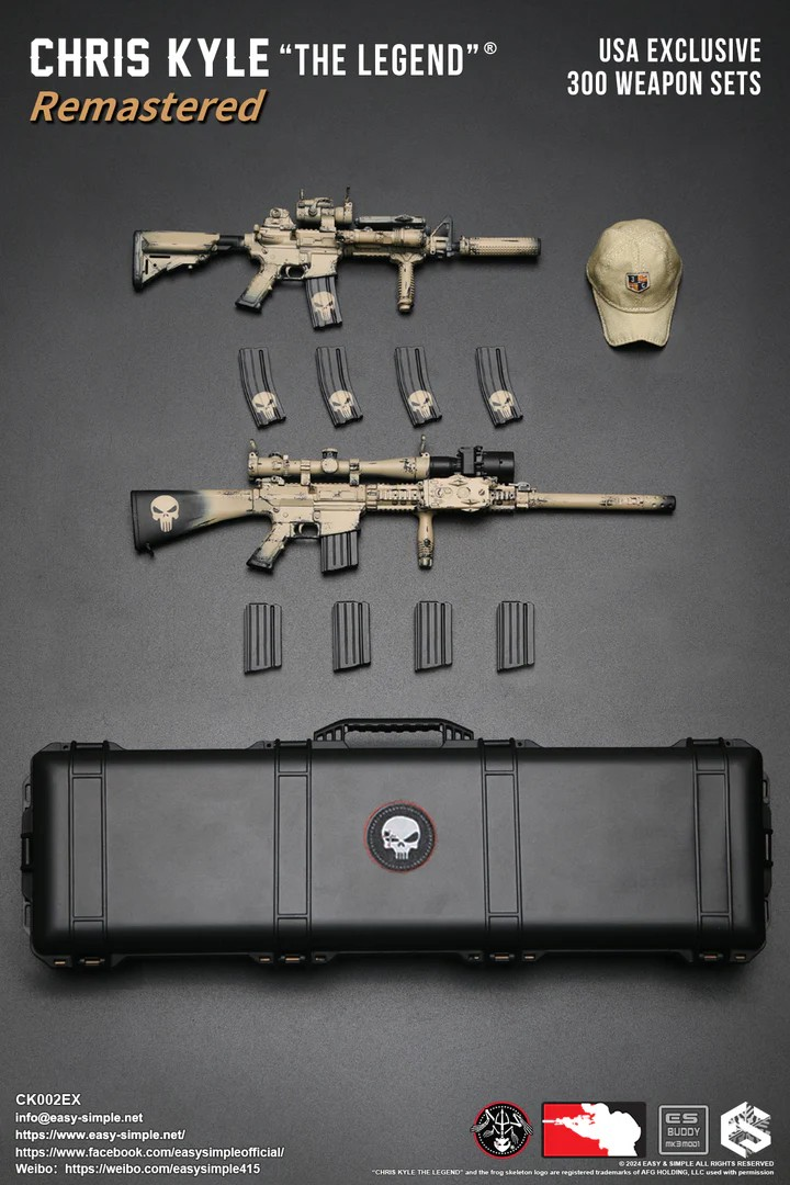 Chris Kyle® "The Legend"® Remastered Exclusive Weapon Set- MINT IN BOX